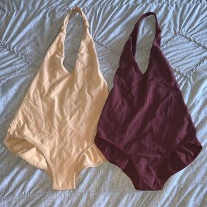 Burgundy bodysuit (1)